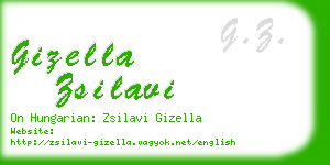 gizella zsilavi business card